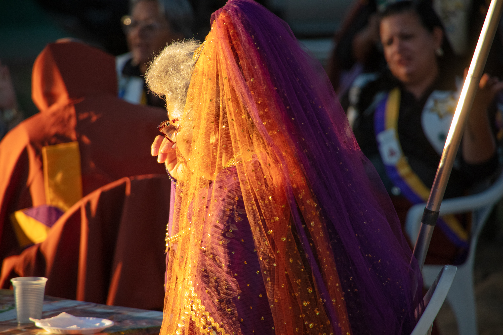 Colorful veil
